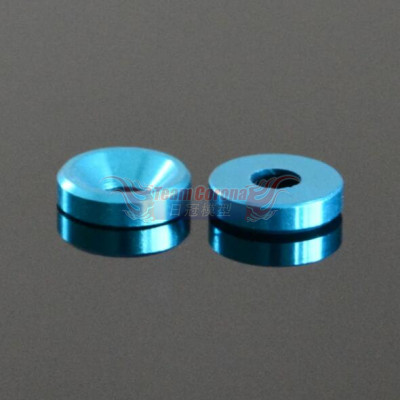 Team Solar Servo Countersunk Washer M4 4x10x2.5mm  (4) Blue  / Light Blue